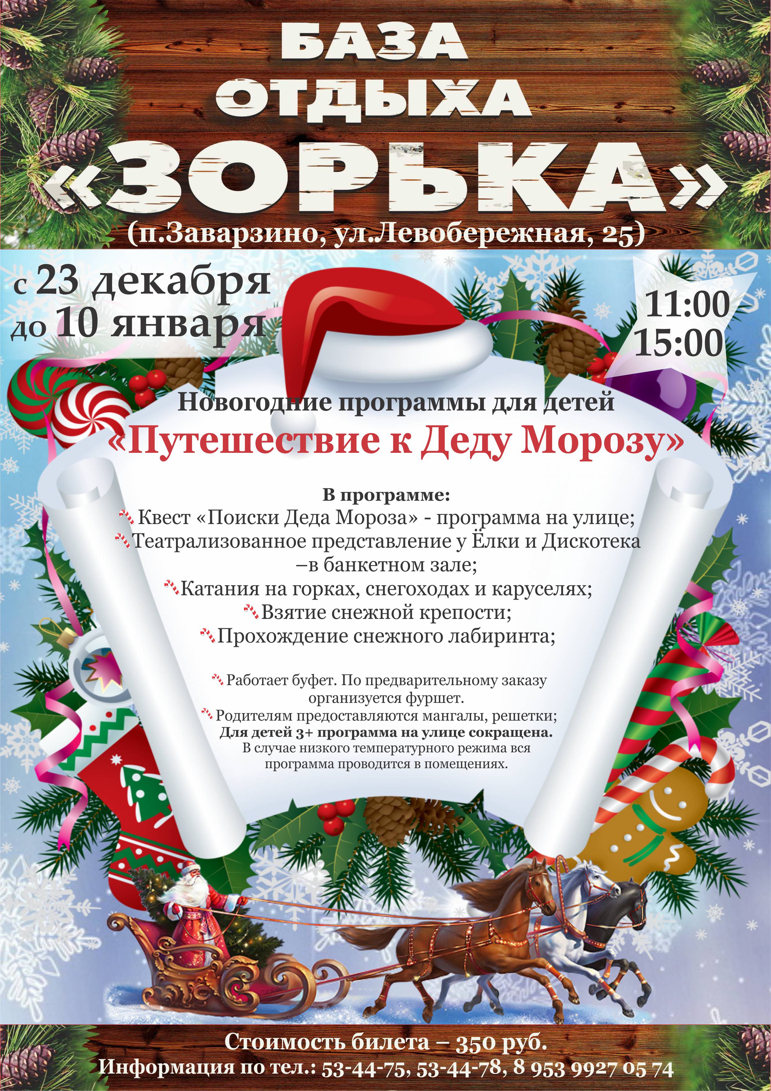 Новогодняя афиша